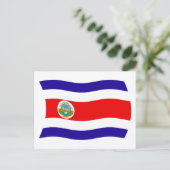 Costa Rica Vlag Briefkaart (Staand voorkant)