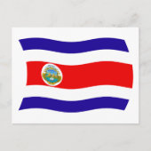 Costa Rica Vlag Briefkaart (Voorkant)