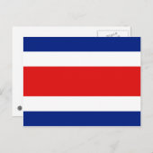 Costa Rica Vlag Briefkaart (Voorkant / Achterkant)