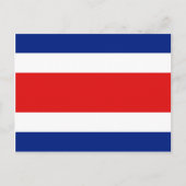 Costa Rica Vlag Briefkaart (Voorkant)