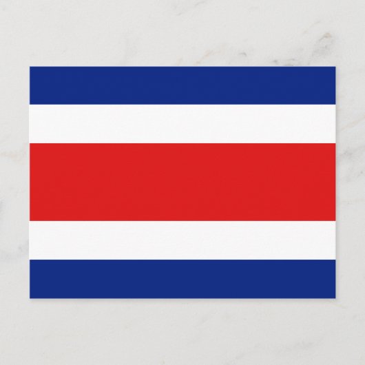 Costa Rica Vlag Briefkaart (Voorkant)