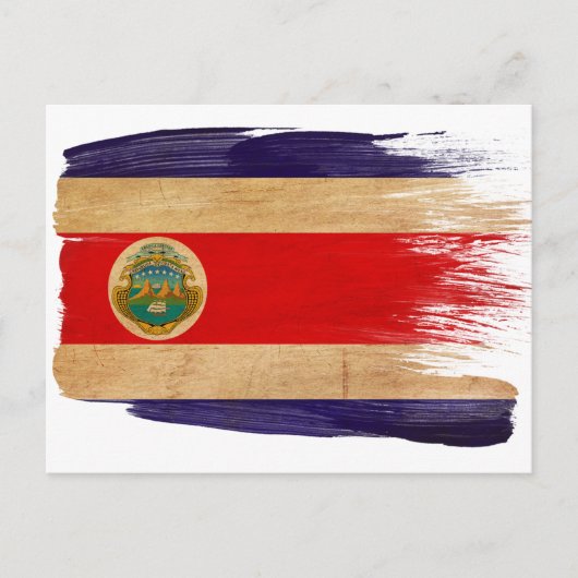 Costa Rica Vlag Briefkaarten (Voorkant)