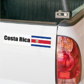 costa rica vlag bumpersticker (Op Truck)