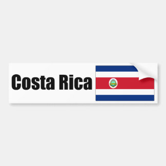 costa rica vlag bumpersticker