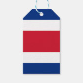 Costa Rica vlag Cadeaulabel (Voorkant)