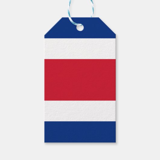 Costa Rica vlag Cadeaulabel (Voorkant)