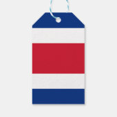 Costa Rica vlag Cadeaulabel (Achterkant)