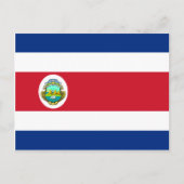 Costa Rica Vlag CR Briefkaart (Voorkant)