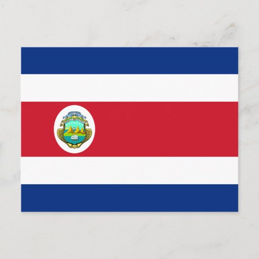 Costa Rica Vlag CR Briefkaart (Voorkant)