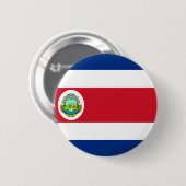 Costa Rica Vlag CR Ronde Button 5,7 Cm (Voorkant /achterkant)