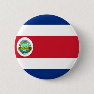 Costa Rica Vlag CR Ronde Button 5,7 Cm