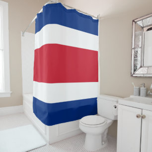 Costa Rica vlag Douchegordijn