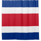 Costa Rica vlag Douchegordijn (Voorkant)