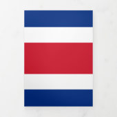 Costa Rica vlag Drieluik Kaart (Cover)