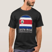 Costa Rica vlag embleem van noodlijdende Vintage