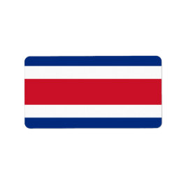Costa Rica vlag Etiket