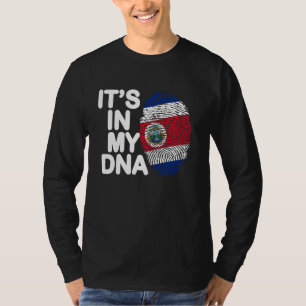 Costa Rica vlag Het is in mijn DNA Costa Rica Cost T-shirt