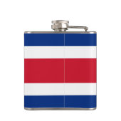 Costa Rica vlag Heupfles (Achterkant)