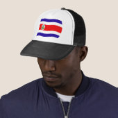 Costa Rica Vlag Hoed Trucker Pet (In situ)