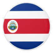 Costa Rica vlag Keramische schedel Keramische Knop (Voorkant)