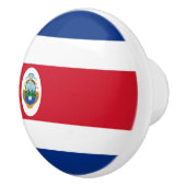 Costa Rica vlag Keramische schedel Knop (Rechts)