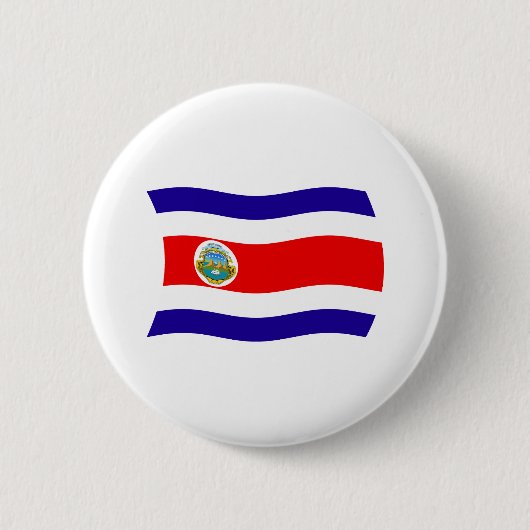 Costa Rica Vlag Knop Ronde Button 5,7 Cm (Voorkant)