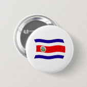 Costa Rica Vlag Knop Ronde Button 5,7 Cm (Voorkant /achterkant)