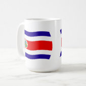 Costa Rica Vlag Mok (Voorkant links)