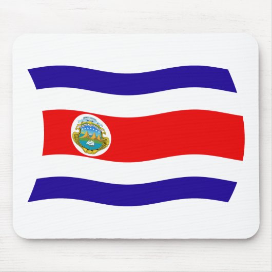 Costa Rica Vlag Muismat (Voorkant)