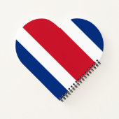 Costa Rica vlag Notitieboek (Achterkant)