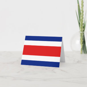 Costa Rica Vlag Notitiekaart
