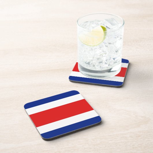 Costa Rica Vlag Onderzetter (Rechterzijde)