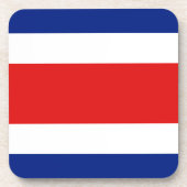 Costa Rica Vlag Onderzetter (Voorkant)
