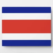 Costa Rica Vlag Plaquette Fotoplaat (Voorkant)