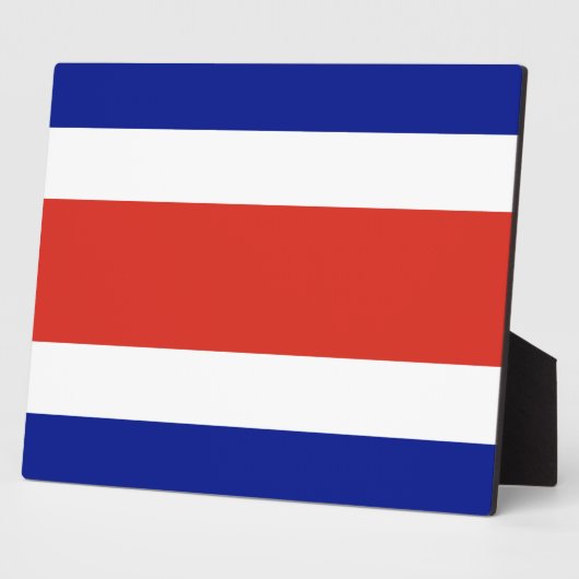 Costa Rica Vlag Plaquette Fotoplaat (Zijkant)