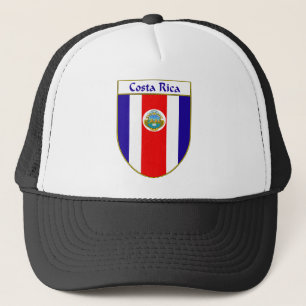 Costa Rica Vlag Shield Trucker Pet