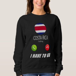 Costa Rica Vlag Souvenir Costa Rica Roept Is  Trui