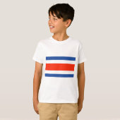 Costa Rica Vlag T-shirt (Voorkant volledig)