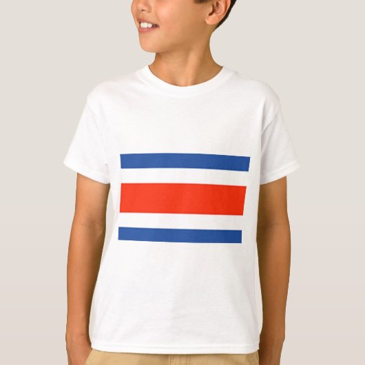 Costa Rica Vlag T-shirt (Voorkant)
