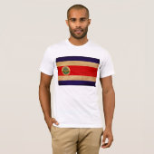 Costa Rica Vlag T-shirt (Voorkant volledig)