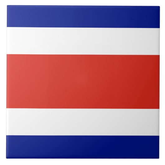 Costa Rica Vlag Tegel Tegeltje (Voorkant)