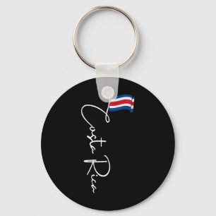 Costa Rica Vlag Vakantie Tropisch Pura Vida Costa Sleutelhanger