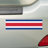 Costa Rica, vlag van Costa Rica Bumpersticker (Op auto)