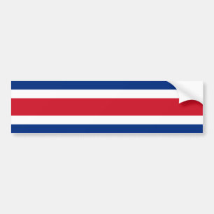 Costa Rica, vlag van Costa Rica Bumpersticker