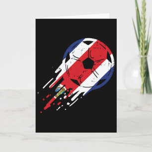 Costa Rica-vlag Voetbal Fan Mannen Vrouwen Kaart