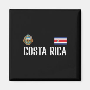 Costa Rica Vlag Voetbal Fan Mannen Vrouwen Kindere Magneet