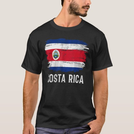 Costa Rica vlag voor Costa Rica T-shirt (Voorkant)