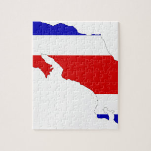 Costa Rica - Vlaggenkaart Legpuzzel