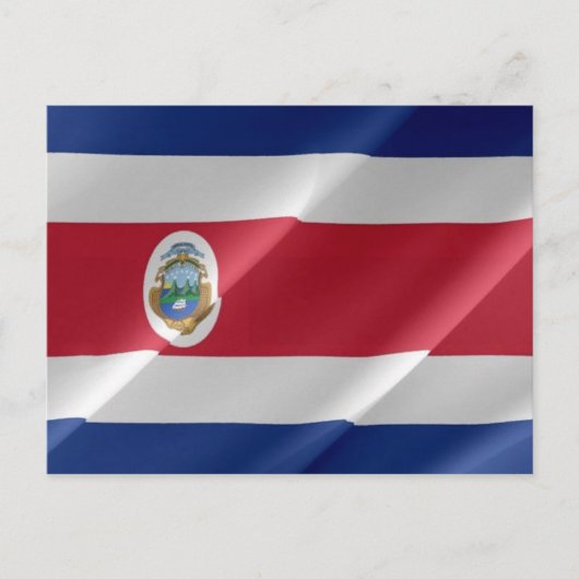 Costa Rica - Vlaggolven - Briefkaart (Voorkant)