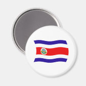 Costa Rica Vlagmagneet Magneet (Voorkant / Achterkant)